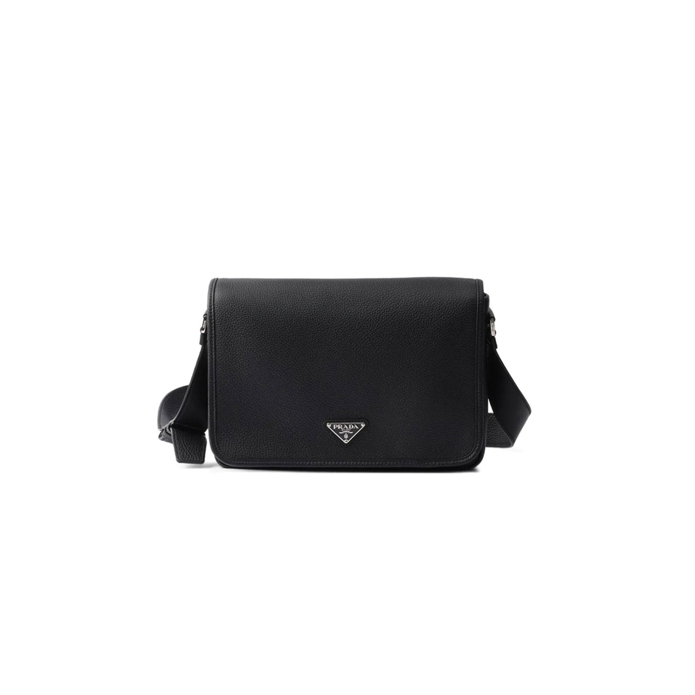 Pra*a LEATHER MESSENGER BAG 2VD075 (30*20*9cm)
